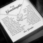 To My Granddaughter, Love Knot Necklace, Gift from Grandpa