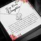 To My Bonus Daughter, Love Knot Necklace