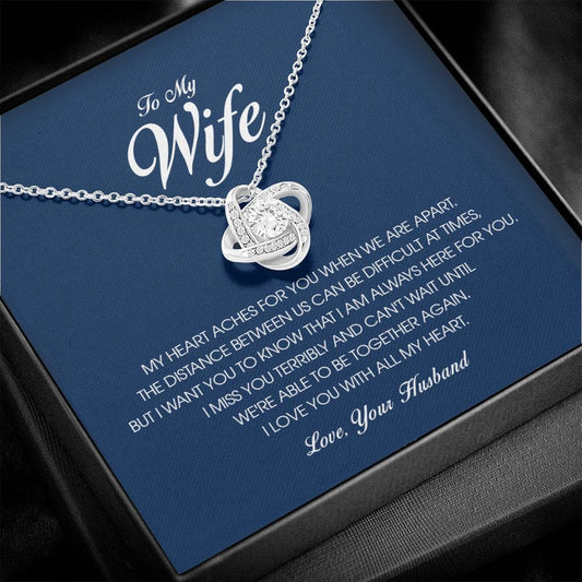 To My Wife, Love Knot Necklace