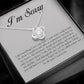 I Am Sorry, Love Knot Necklace