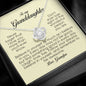 To My Granddaughter, Love Knot Necklace, Gift from Grandpa
