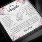 To My Daughter, Love Knot Necklace
