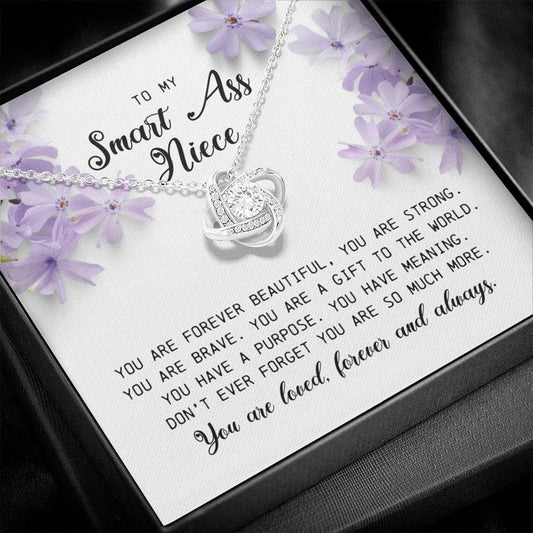 To My Smartass Niece, Love Knot Necklace