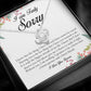I Am Truly Sorry, Love Knot Necklace