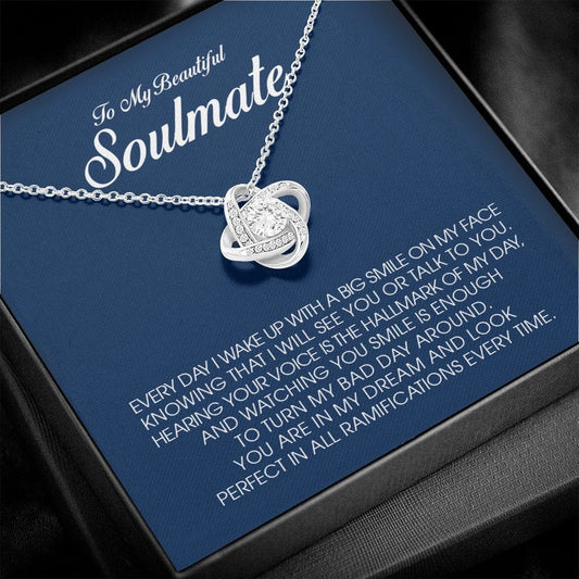 To My Beautiful Soulmate, Love Knot Necklace