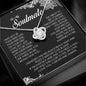 To My Soulmate, Love Knot Necklace