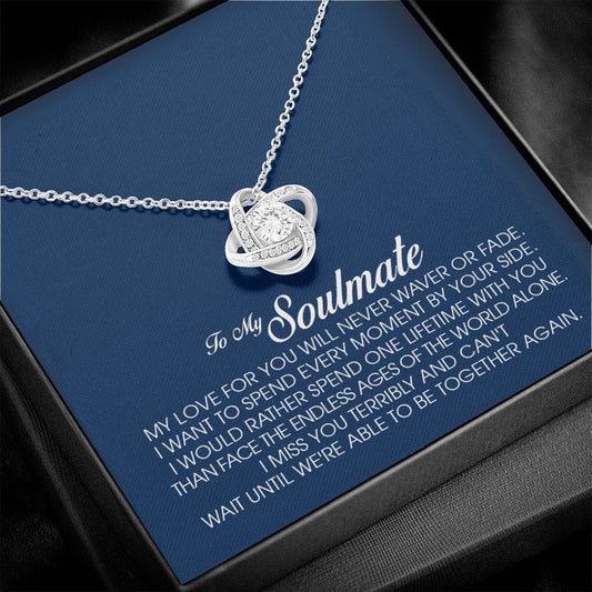 To My Soulmate, Love Knot Necklace