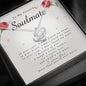 Love Knot Necklace, To My Stunning Soulmate