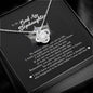 To My BadAss Stepdaughter, Love Knot Necklace