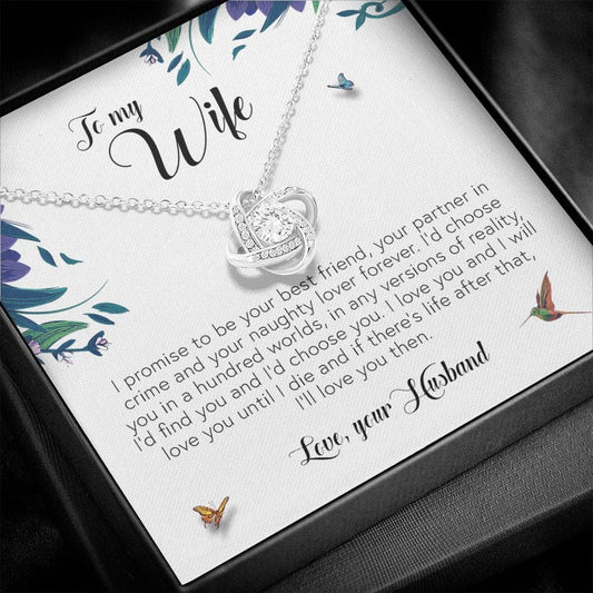 To My Wife, Love Knot Necklace