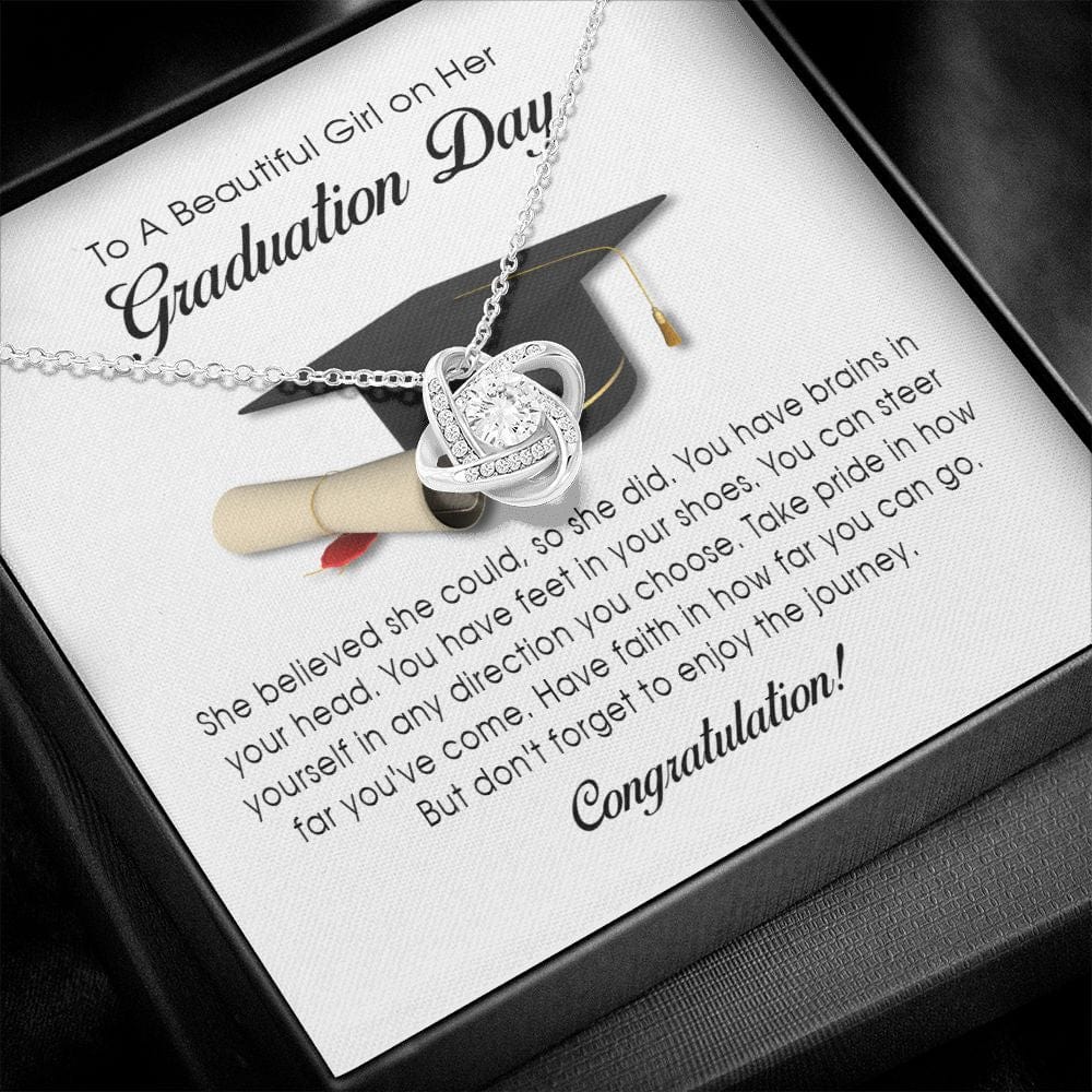 Graduation Gift, Love Knot Necklace