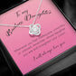 To My Badass Daughter, Love Knot Necklace
