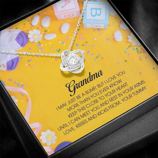 Grandma Gift, Love Knot Necklace