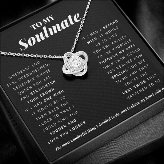 Customize Soulmate Love Knot Necklace
