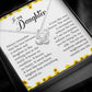 To My Daughter, Love Knot Necklace