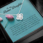 To My Bonus Daughter, Love Knot Necklace