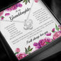 To My Granddaughter, Love Knot Necklace