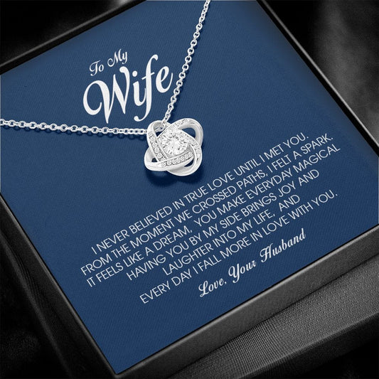 To My Wife, Love Knot Necklace