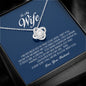 To My Wife, Love Knot Necklace