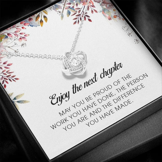 Enjoy The Next Chapter, Love Knot Necklace