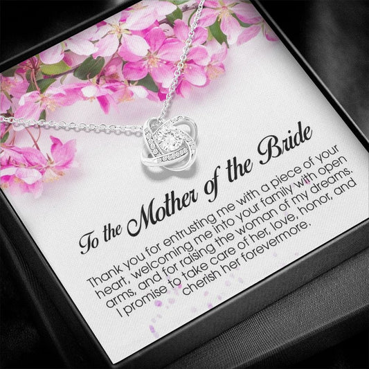 To the Mother of the Bride, Love Knot Necklace