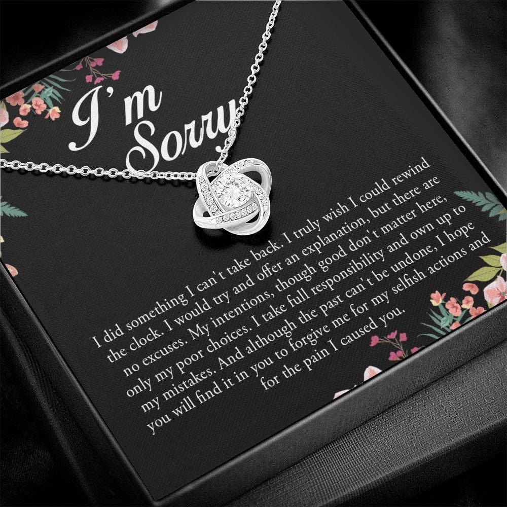 I Am Sorry, Love Knot Necklace