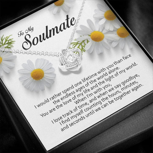 To My Soulmate, Love Knot Necklace