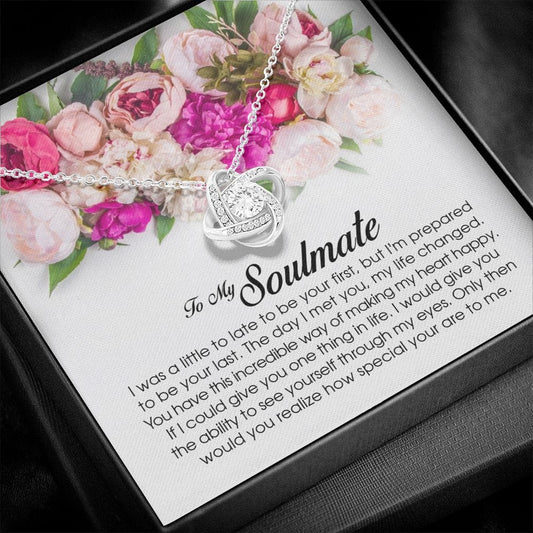 To My Soulmate, Love Knot Necklace