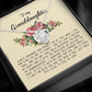 To My Granddaughter, Love Knot Necklace