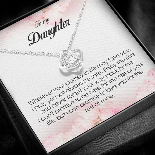 To My Daughter, Love Knot Necklace
