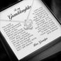 To My Granddaughter, Love Knot Necklace, Gift from Grandpa