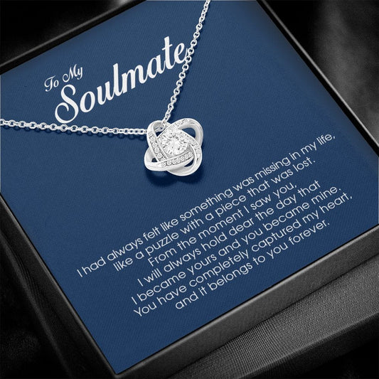 To My Soulmate, Love Knot Necklace