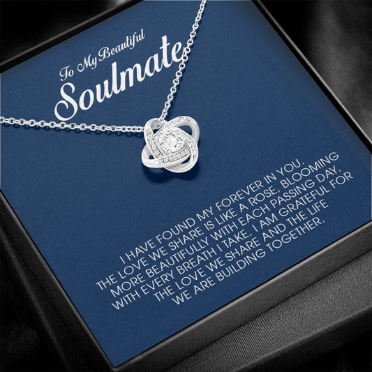 To My Beautiful Soulmate, Love Knot Necklace