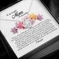 To My Beautiful Mom on my Wedding, Love Knot Necklace