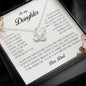 To My Daughter, Love Knot Necklace