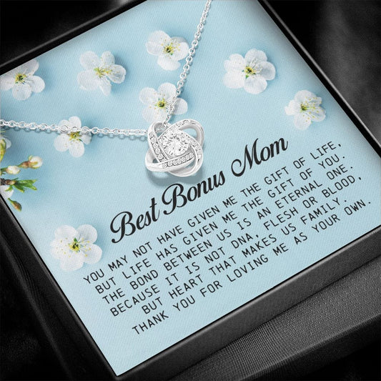 Best Bonus Mom Gift, Love Knot Necklace