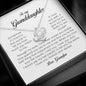 To My Granddaughter, Love Knot Necklace, Gift from Grandpa