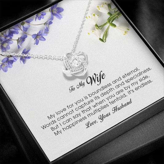 To My Wife, Love Knot Necklace