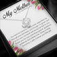 My Mother on My Wedding Day Gift, Love Knot Necklace