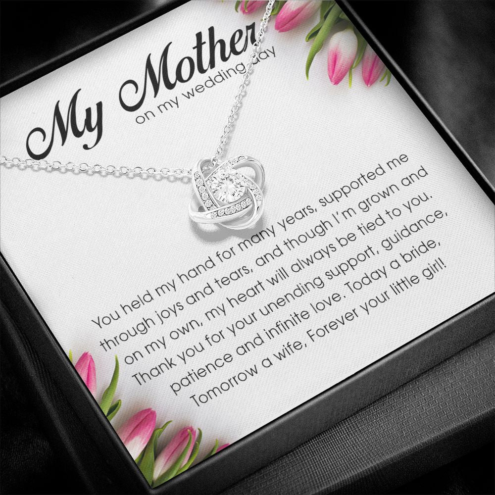 My Mother on My Wedding Day Gift, Love Knot Necklace