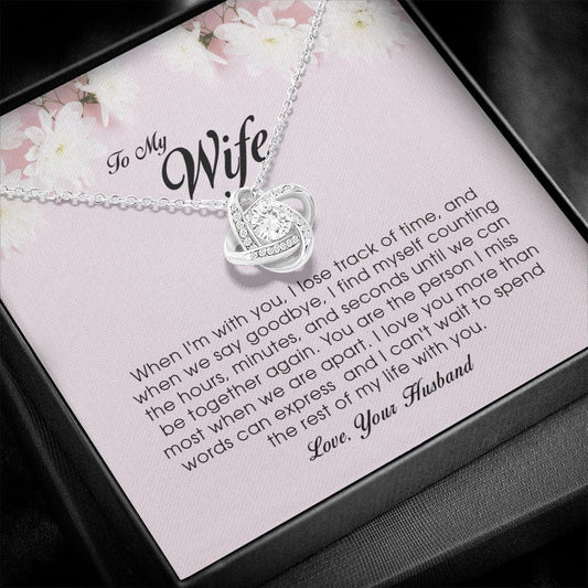 To My Wife, Love Knot Necklace