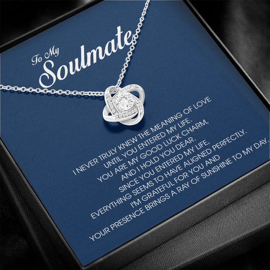 To My Soulmate, Love Knot Necklace
