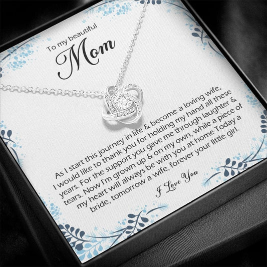 To My Beautiful Mom, Love Knot Necklace