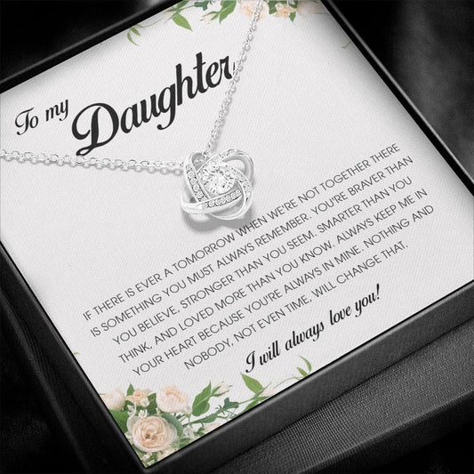 To My Daughter, Love Knot Necklace