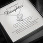 Love Knot Necklace, To My Beautiful Daughter, With Love From Mom / Dad