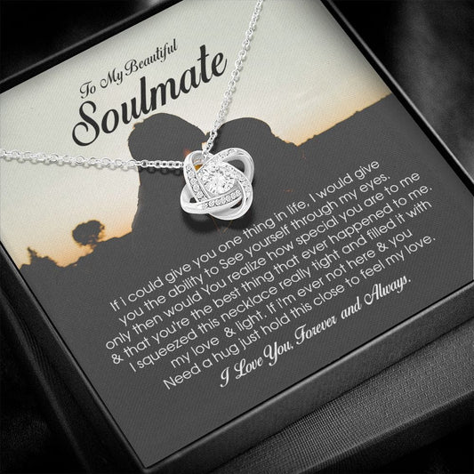 To My Beautiful Soulmate, Love Knot Necklace