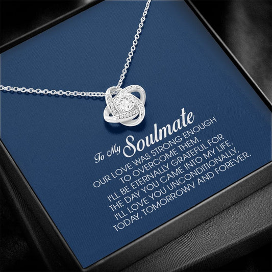 To My Soulmate, Love Knot Necklace