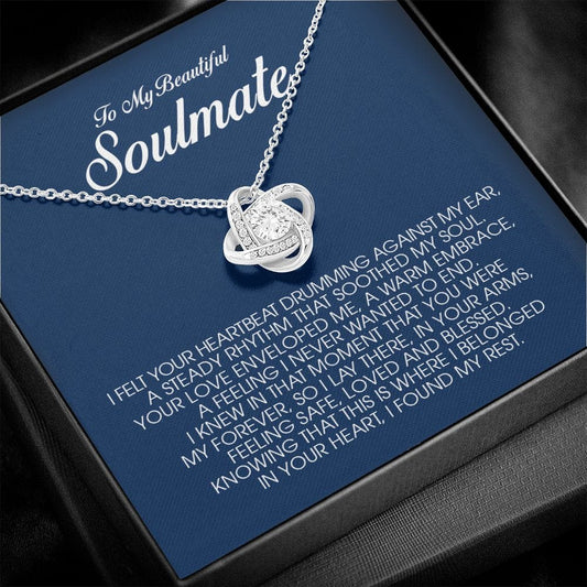 To My Beautiful Soulmate, Love Knot Necklace