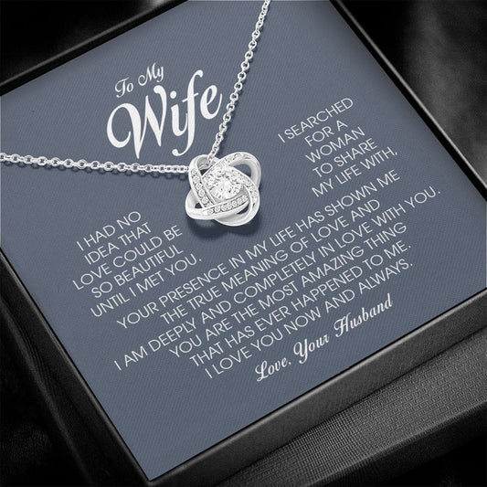 To My Wife, Love Knot Necklace