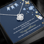 Love Knot Necklace, Best Gift For Pregnant Mom, Pregnancy Gift For Friend, Gift For First Time Mom, Gender Reveal Gift